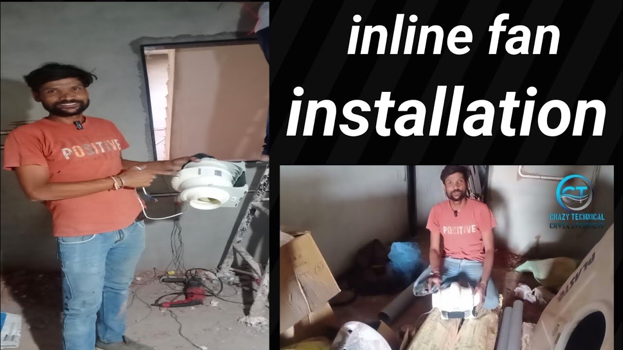 how to install inline exhaust fan||inline fan for kitchen exhaust||crazy technical