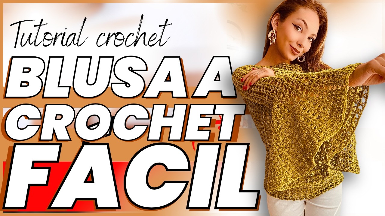 Esta BLUSA FÁCIL a Crochet será tu FAVORITA para verano - Tutorial Completo