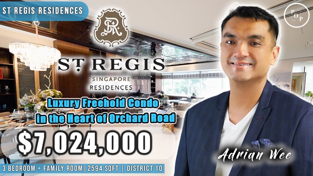 St Regis Residences | Luxurious Freehold Condo | 3 Bedroom + Study | POP Unveil 51