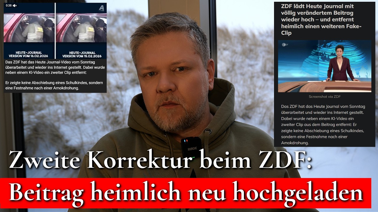 ZDF Heute Journal nachträglich verändert – was wurde jetzt wieder gelöscht?