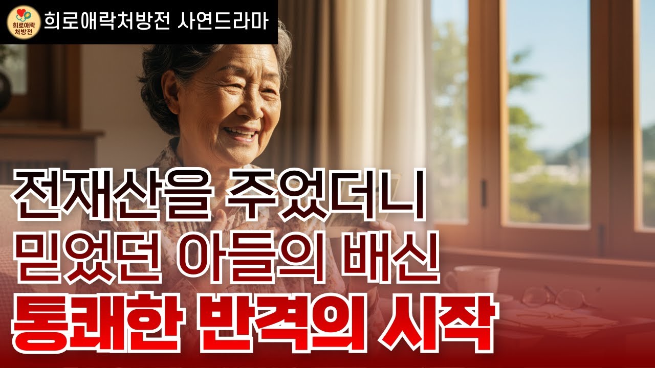 딸은 매일 병문안, 아들은 엄마 재산만 노렸다... 칠순 엄마의 반격