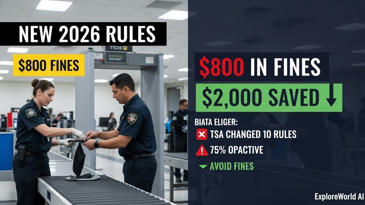 10 Essential Airport Tips to Avoid $800 Fines in 2026 | New Airport Rules in 2026