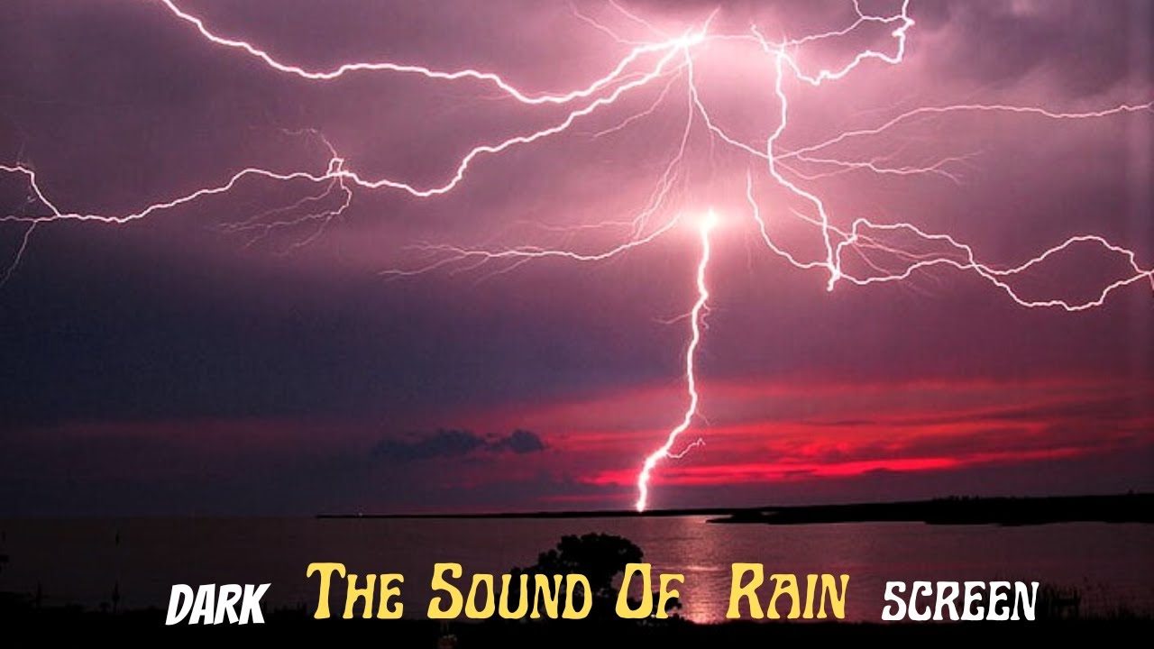 RELAXING MUSIC - Sound Of  Rain - predictable, calming, stable, non-threatening, - DARK SCREEN