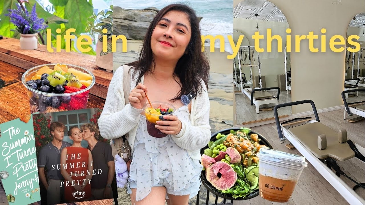 life in my 30s: beach day, pilates, home cooking & binge-watching shows