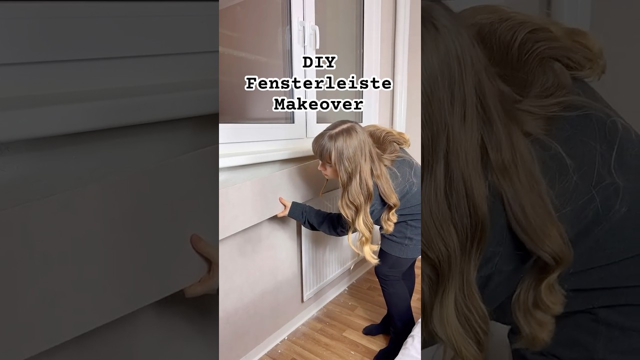 DIY Projekte f&uuml;r Zuhause | Fensterleiste selber bauen | Schlafzimmer Makeover #shorts #diyprojekte