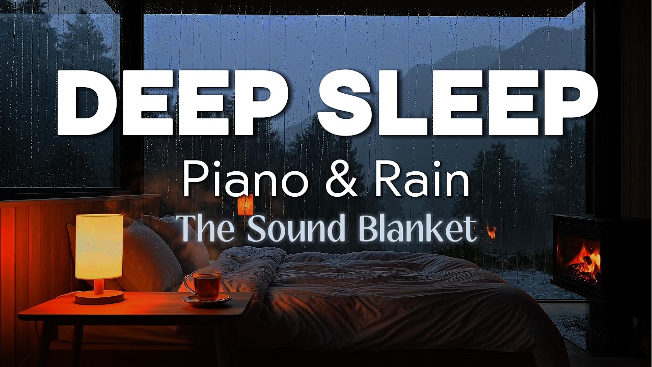 FALL ASLEEP INSTANTLY 🌧️ Relaxing Piano & Rain Sounds | Stress Relief & Deep Sleep