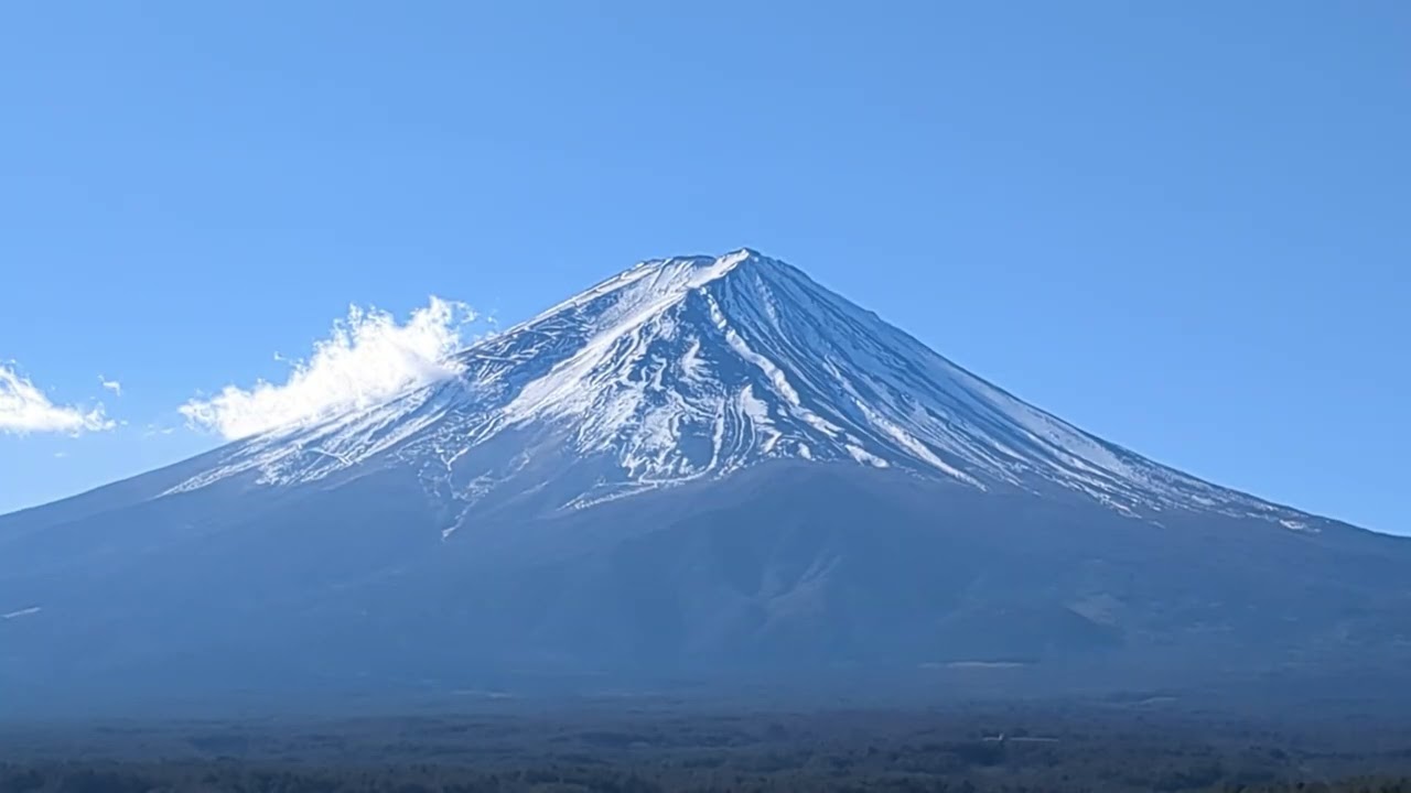 富士の湧水と富士山
