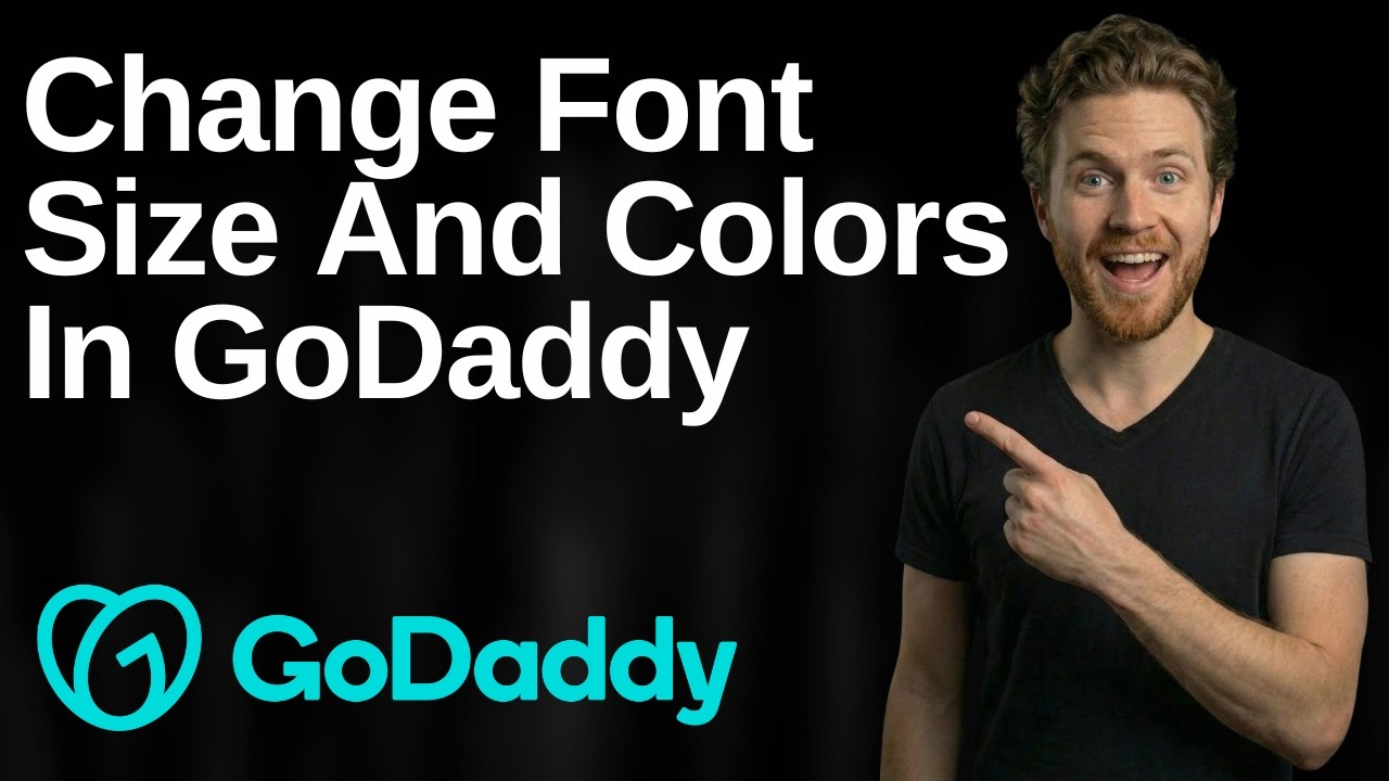 How To Change Font Size And Colors In GoDaddy (2026 Easy Guide)