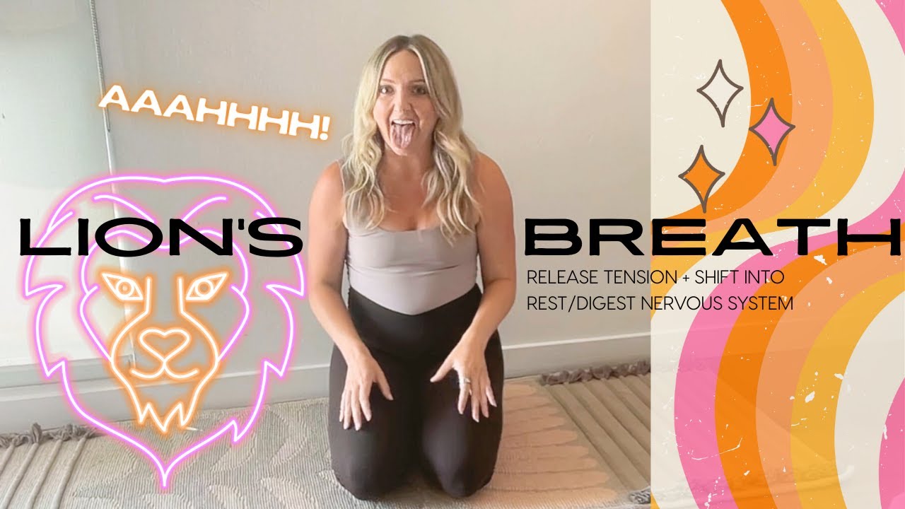 Lion's Breath Pranayama Breath Work Technique | Simhasana