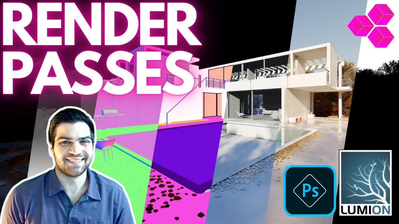 Composite Your LUMION Renders with RENDER PASSES! Render Elements Tutorial!