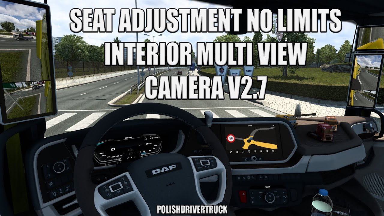 ✅[ETS2. V1.40]...PDT...Seat Adjustment No Limits (Interior Multi View Camera) v2.7
