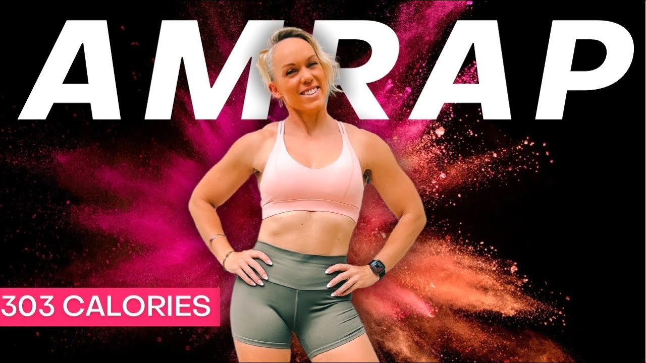 40-минутная тренировка AMRAP для всего тела | Гантели + силовая HIIT-тренировка
