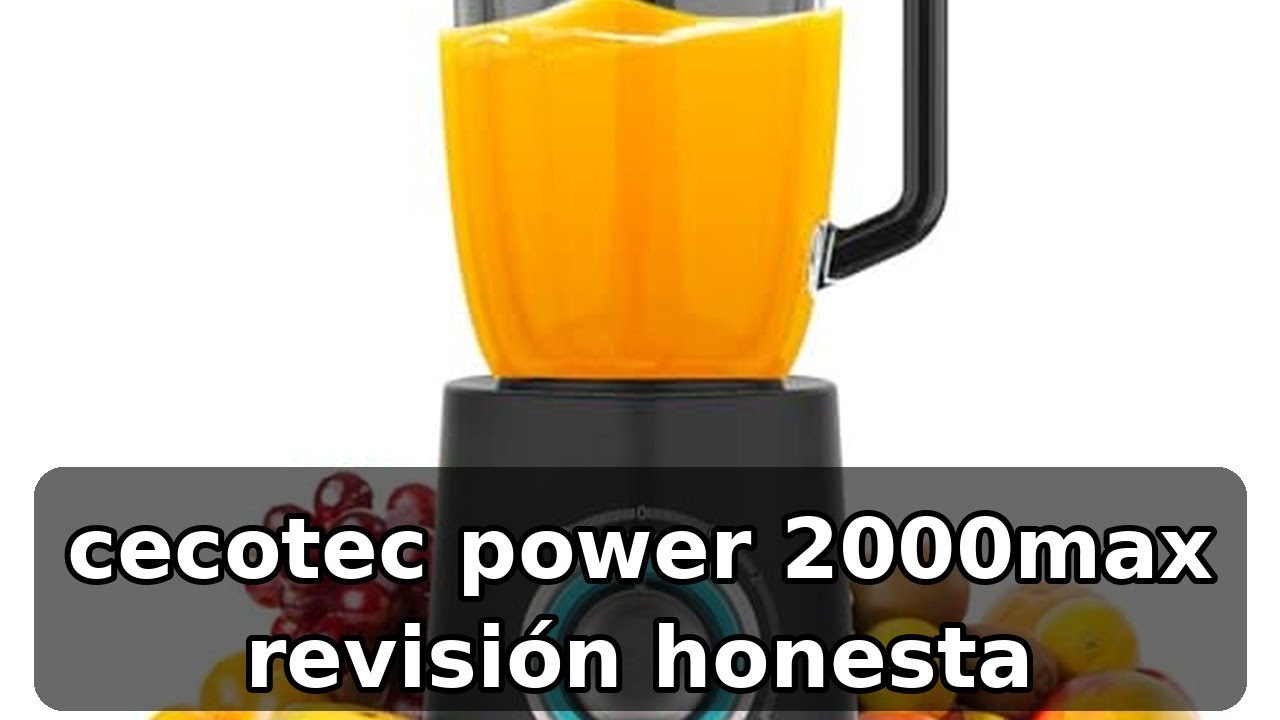 Review completa de la Cecotec Batidora Power Black Titanium 2000MAX Mix Go