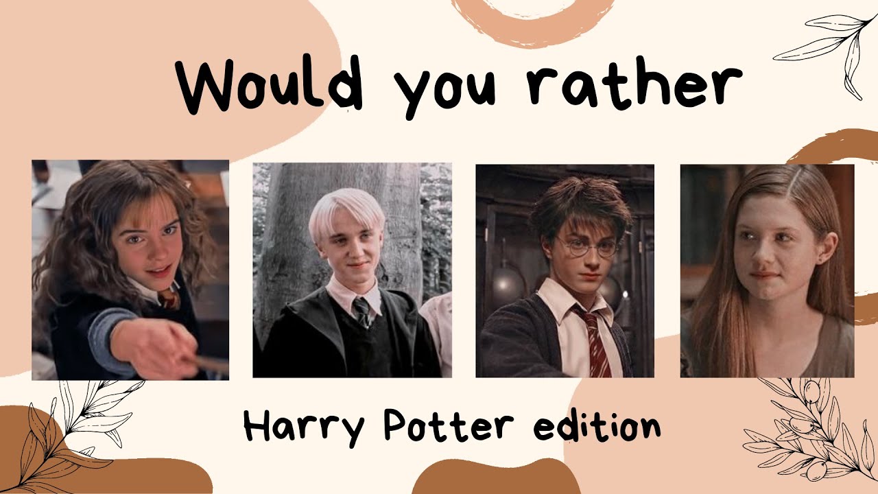 Harry Potter would you rather 🪄