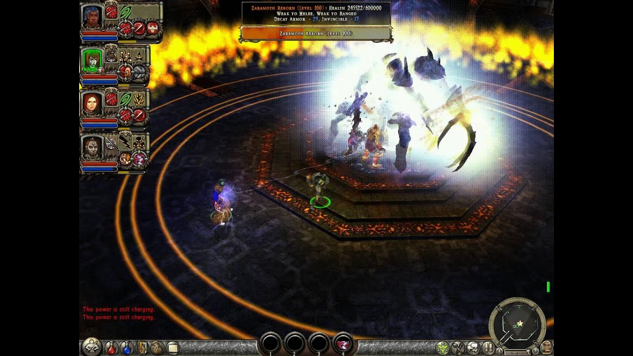 Dungeon Siege 2 BW elite bos zaramoth lv100 fast kill 200k crit fun