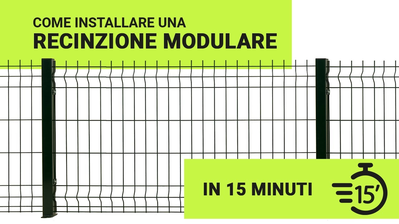 Installa la tua Recinzione Modulare in 15 minuti