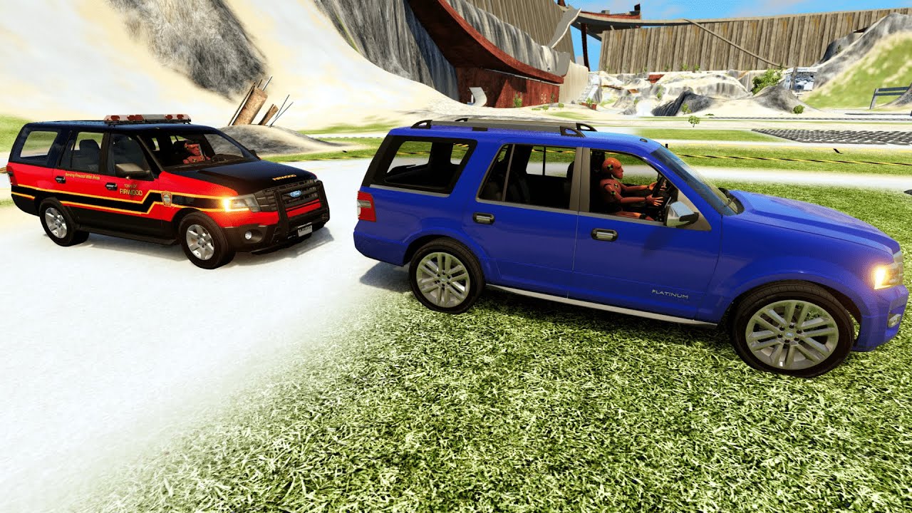 FORD EXPEDITION vs SPEEDBUMPS | BeamNG Drive