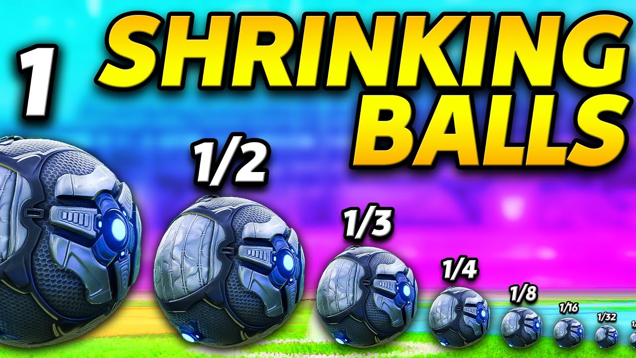 Rocket League but, every time you score the ball SHRINKS