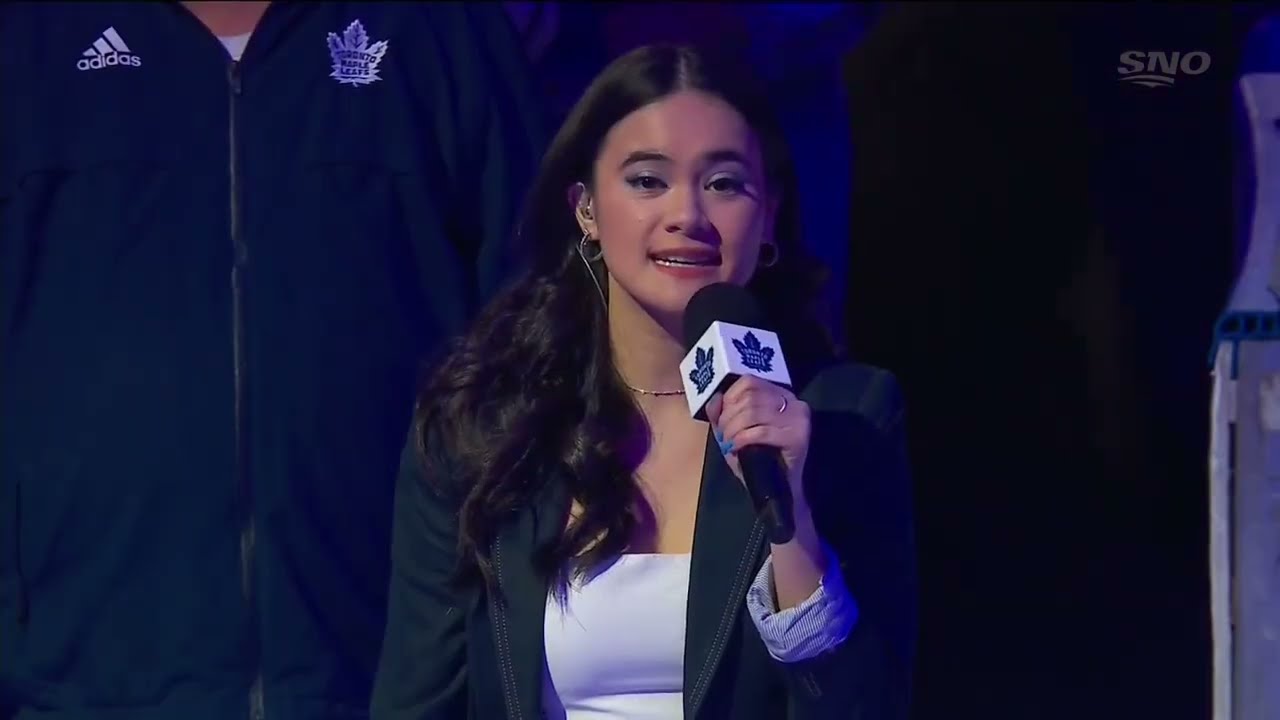 Leafs vs Lightning Round 1 Game 7 - Anthems - Martina Ortiz Luis