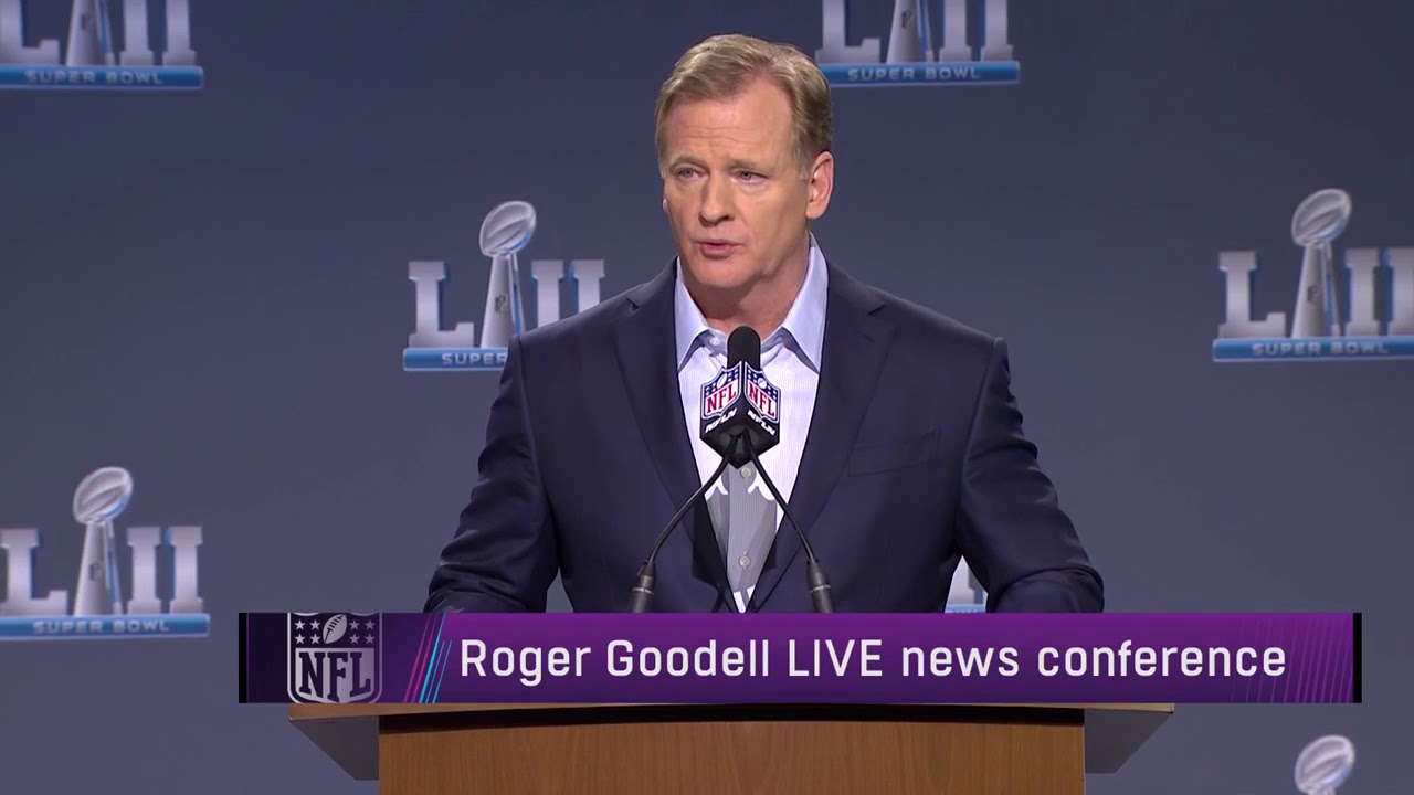 Roger Goodell's opening statement at press conference ahead of Super Bowl LII | Jan 31, 2018