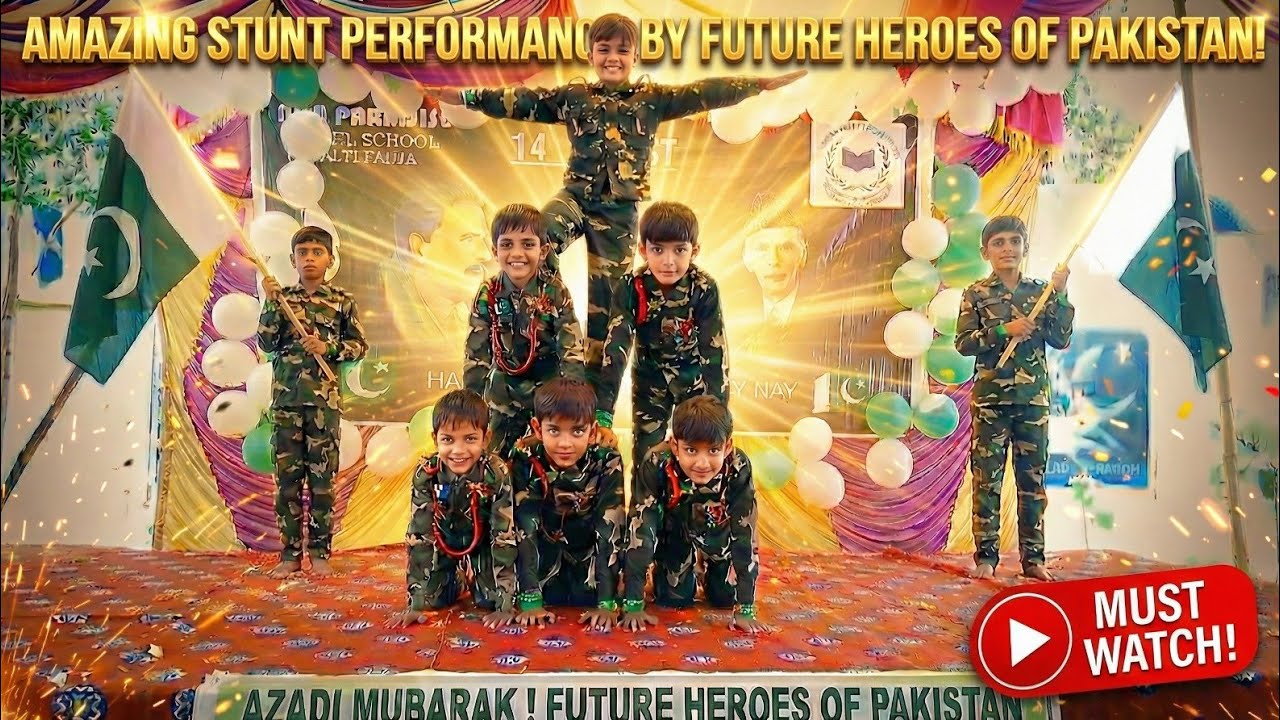 Amazing Student Stunts Performance | Jeeway Jeeway Pakistan (Sahir Ali Bagga) @npmsbf