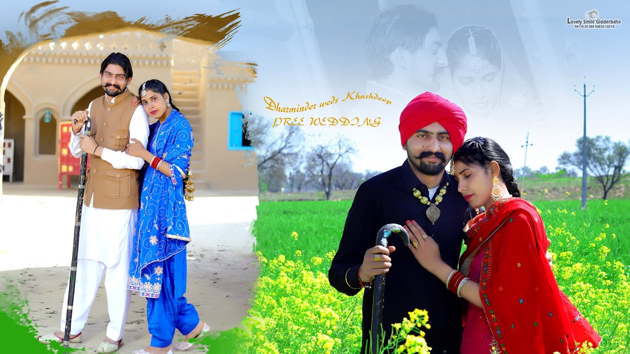 Dharminder weds Khushdeep Pree Wedding Shoot By Lovely Smile Photography Gidderbaha