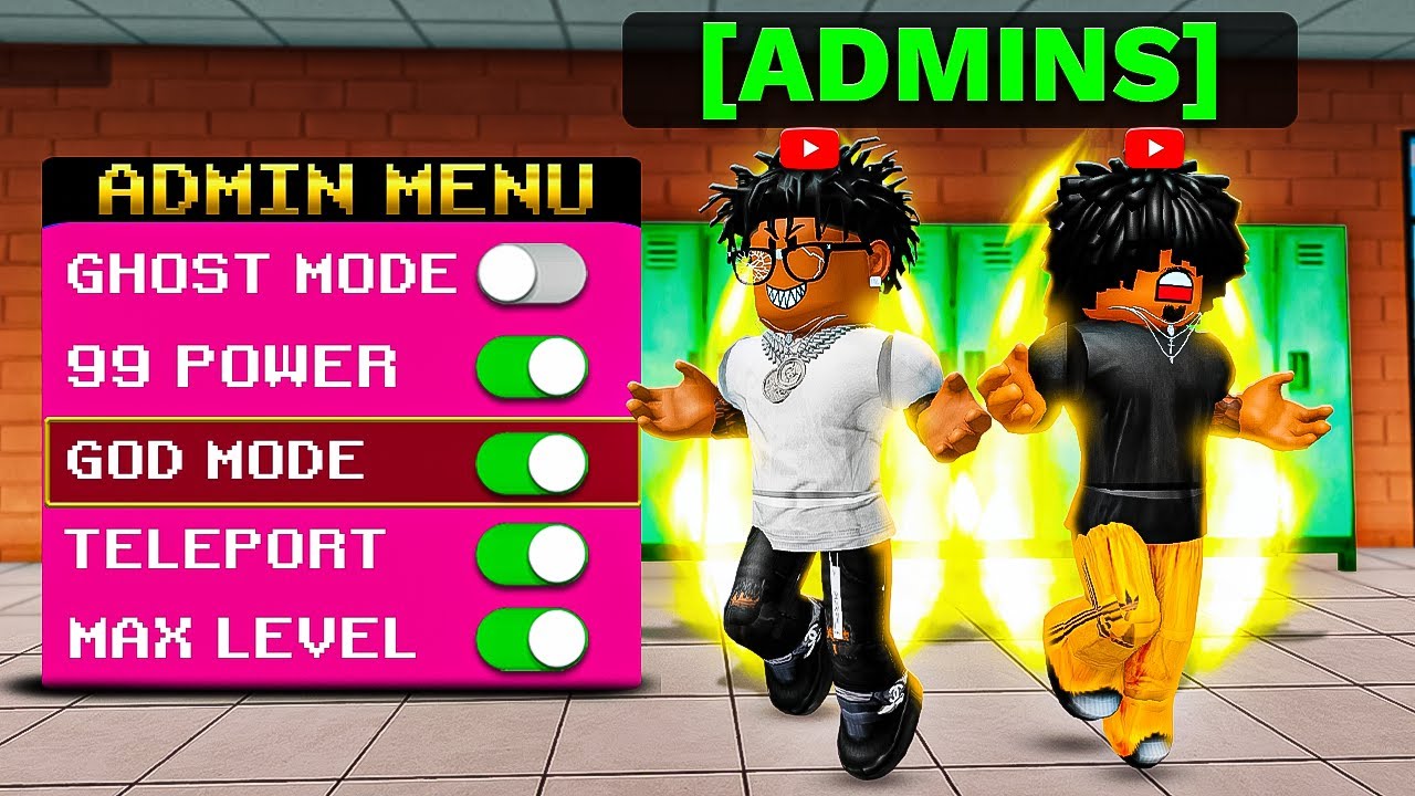 2 ЮТУБЕРА становятся АДМИНАМИ в драке Roblox в школе..