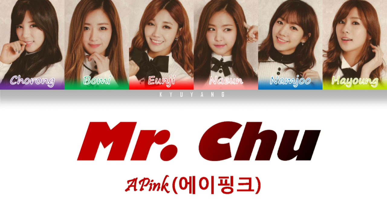 Apink (에이핑크) - Mr. Chu (on stage) | Color Coded Lyrics [Han/Rom/Eng]