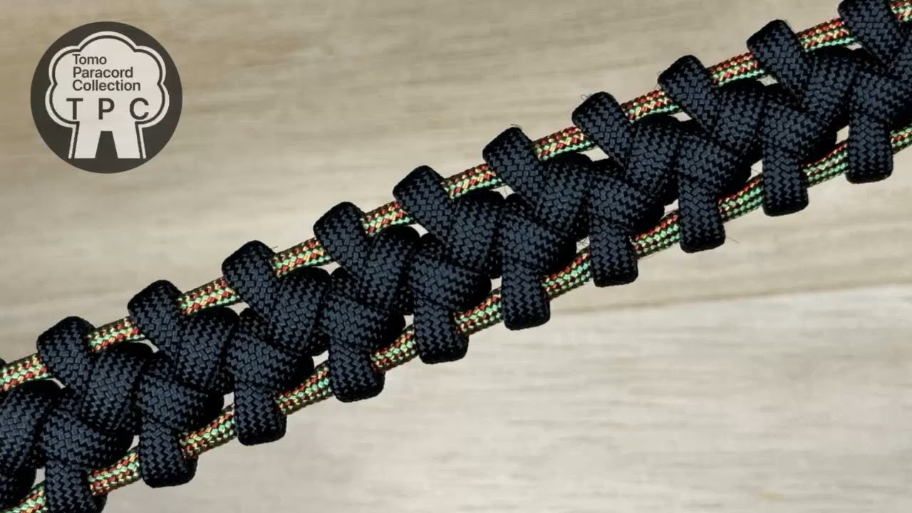 パラコードでブレスレットを編む　TROJAN HORSE PARACORD BRACELET HOW TO MAKE！
