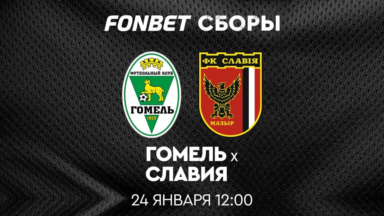 Товарищеский матч. «Гомель» — «Славия-Мозырь» (24.01.2026)