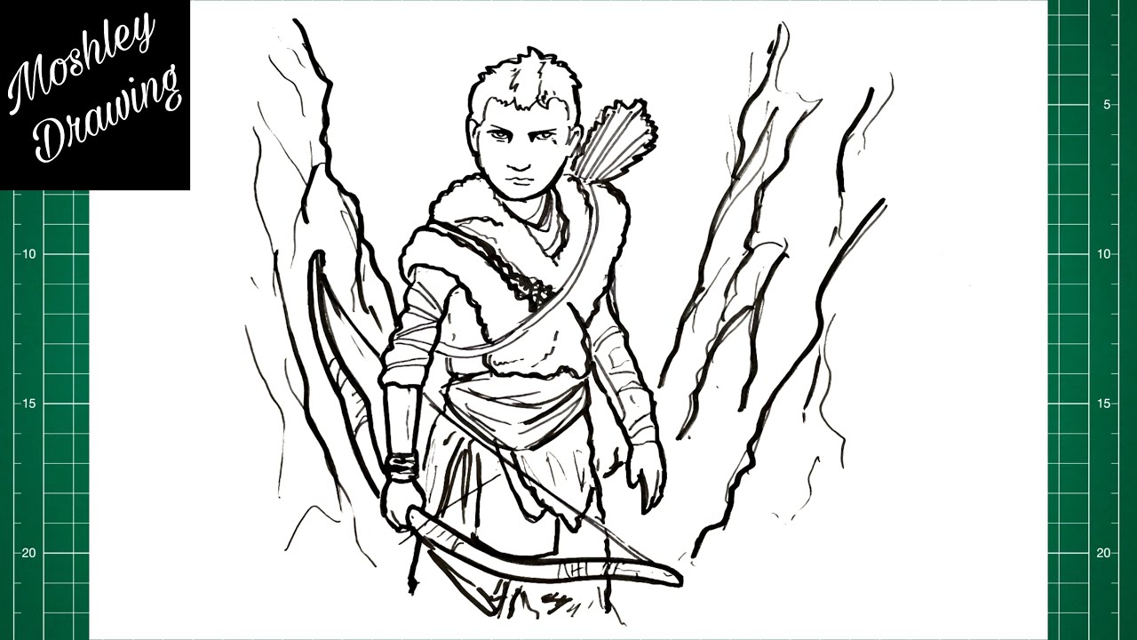 How to Draw Atreus from God of War