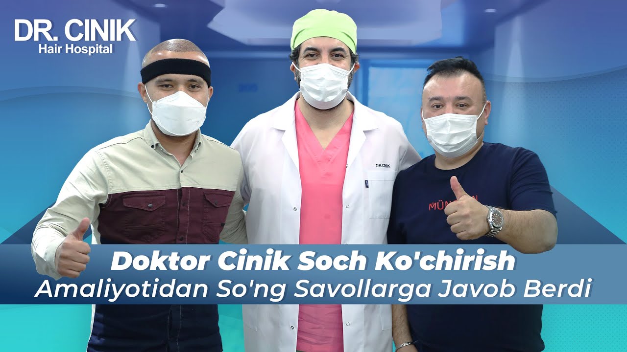DR.CINIK Soch shifoxonasida sochlarni ko'chirib o'tkazish operatsiyasidan so'ng | chotki tv