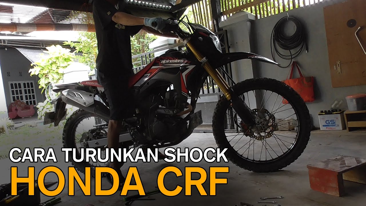 Cara menurunkan Shock Honda CRF yang terlalu Tinggi