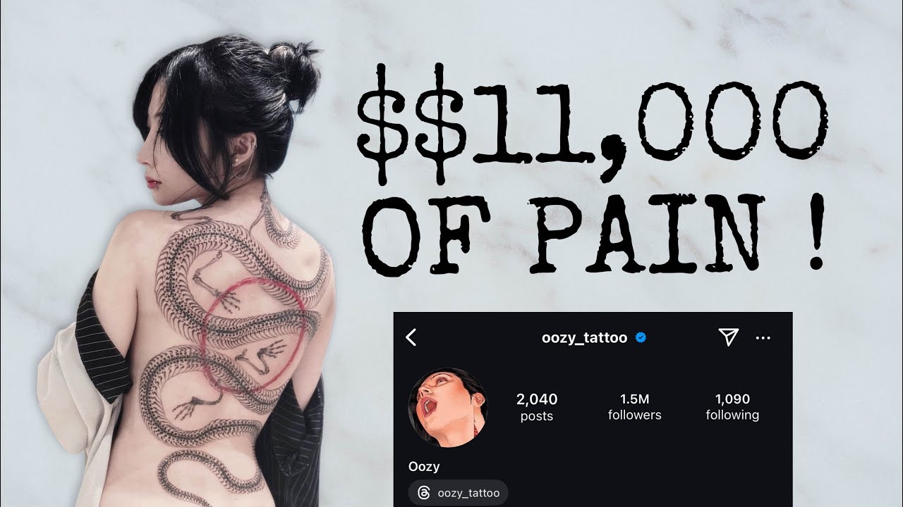 FULL BACK TATTOO BY OOZY (First Vlog!)