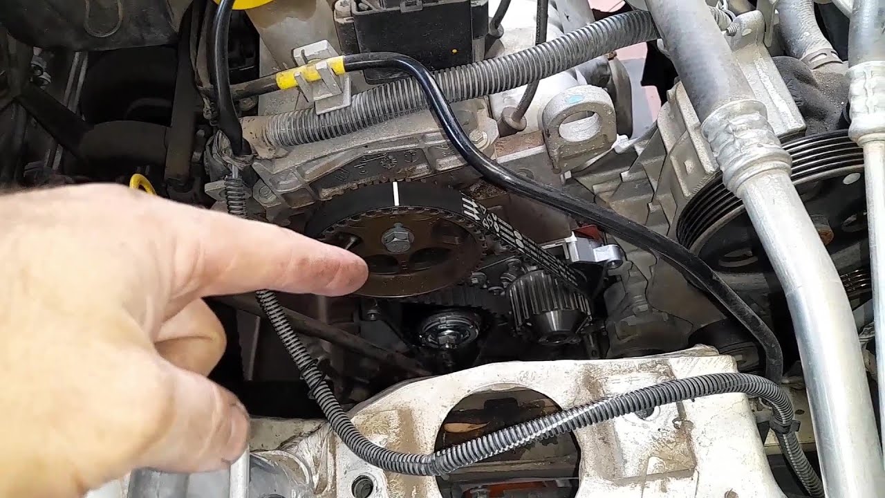 cambio de correa de distribución renault sandero 1.6 8v k7m
