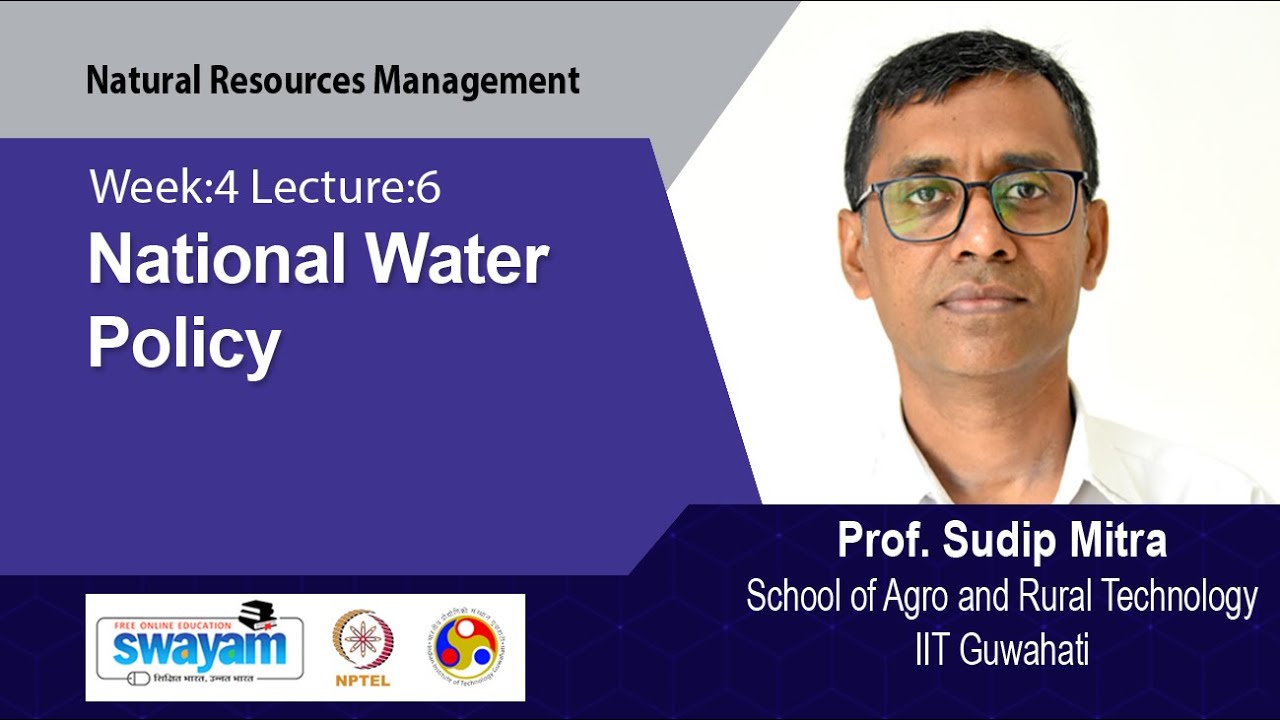 Lec 25: National Water Policy