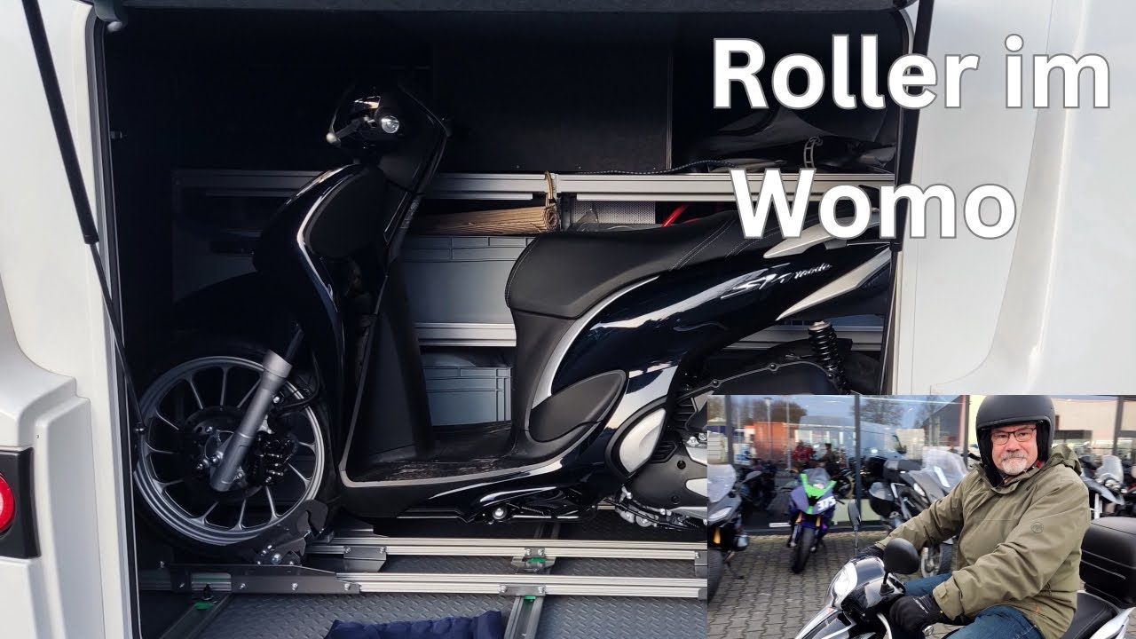 Wir kaufen uns einen Roller für unser Wohnmobil - Honda SH Mode 125 - ein  Roller für die Heckgarage