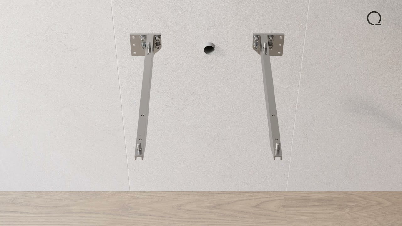 Wall mounted countertop washbasin Installation │QUARE