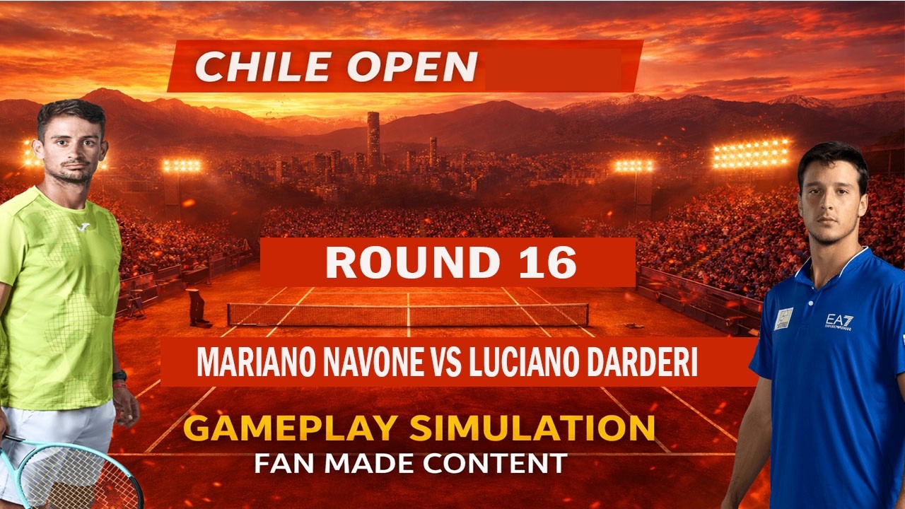 Chile Open | Mariano Navone   vs Luciano Darderi    | [25 FEB 2026] | Gameplay Simulation