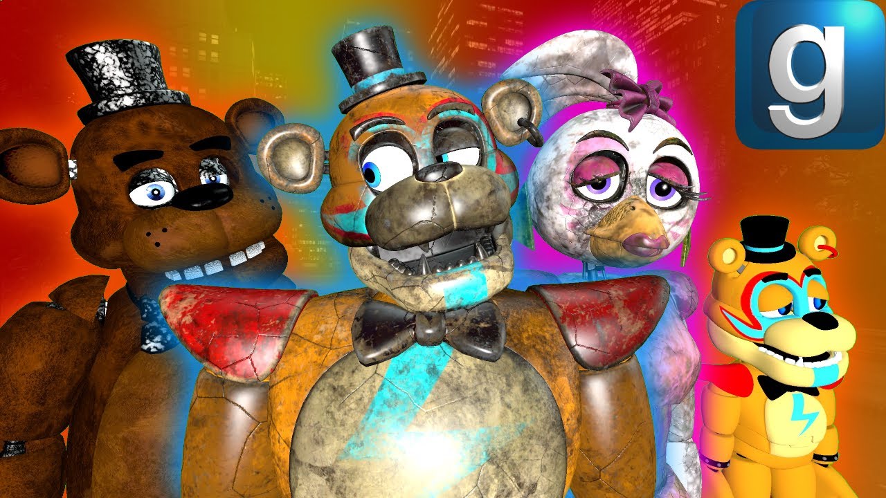 Gmod FNAF | Фредди находит Глэмрок Фредди и Глэмрок Чику!