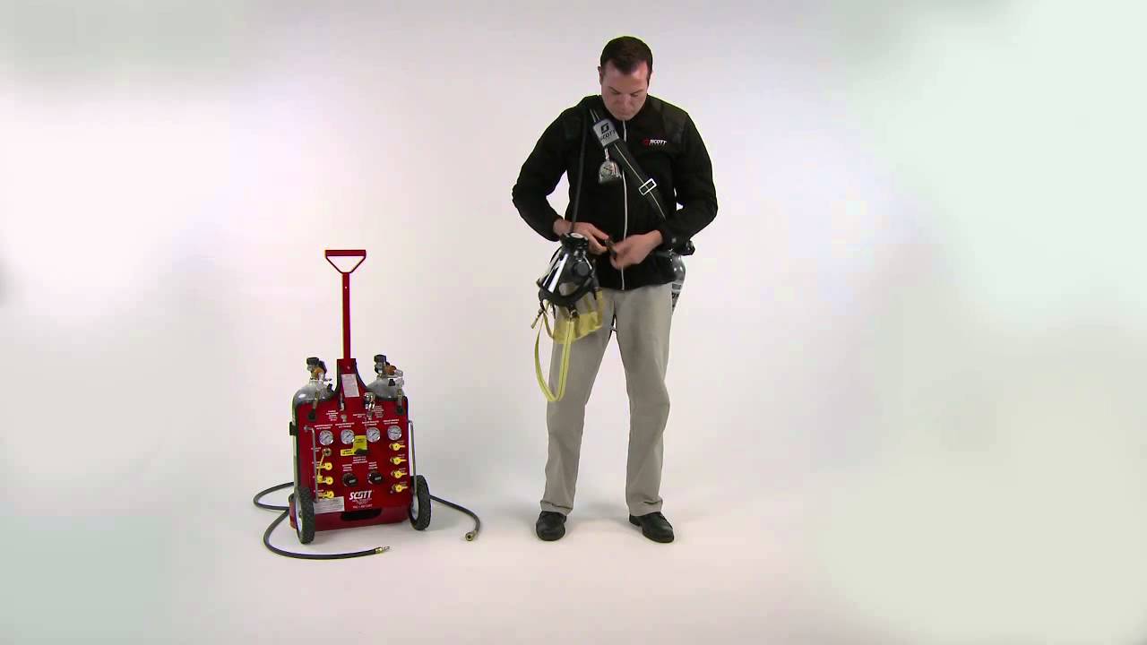 Ska-Pak AT Supplied Air Respirator - Donning