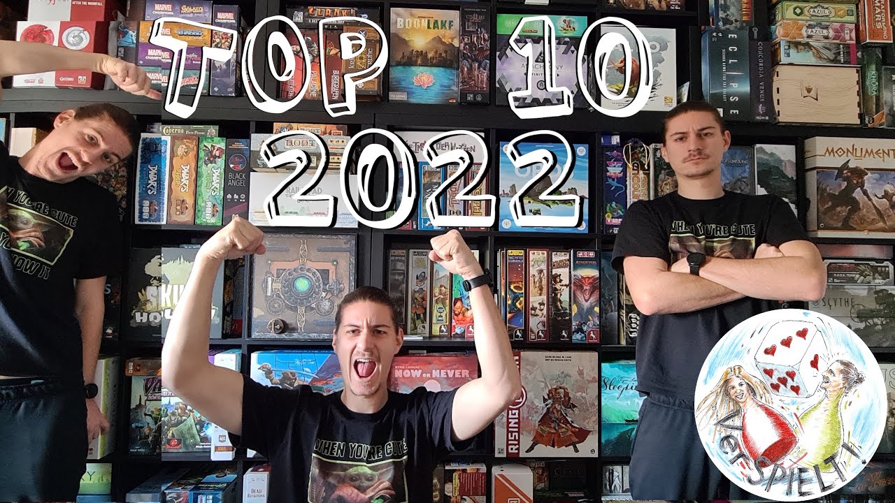 Top 10 Brettspiele 2022, pers&ouml;nliche Spiele Jahrescharts von 2022