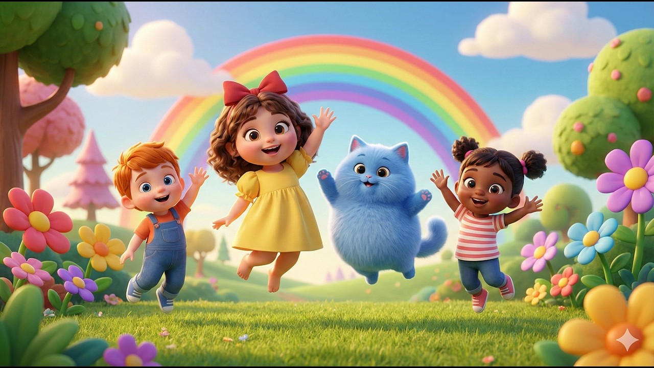 Dudi Dudi Dam Dam 💃 Cute & Fun Dance Song for Kids | Action for Toddlers | Lulu & Puff #dudidudidam