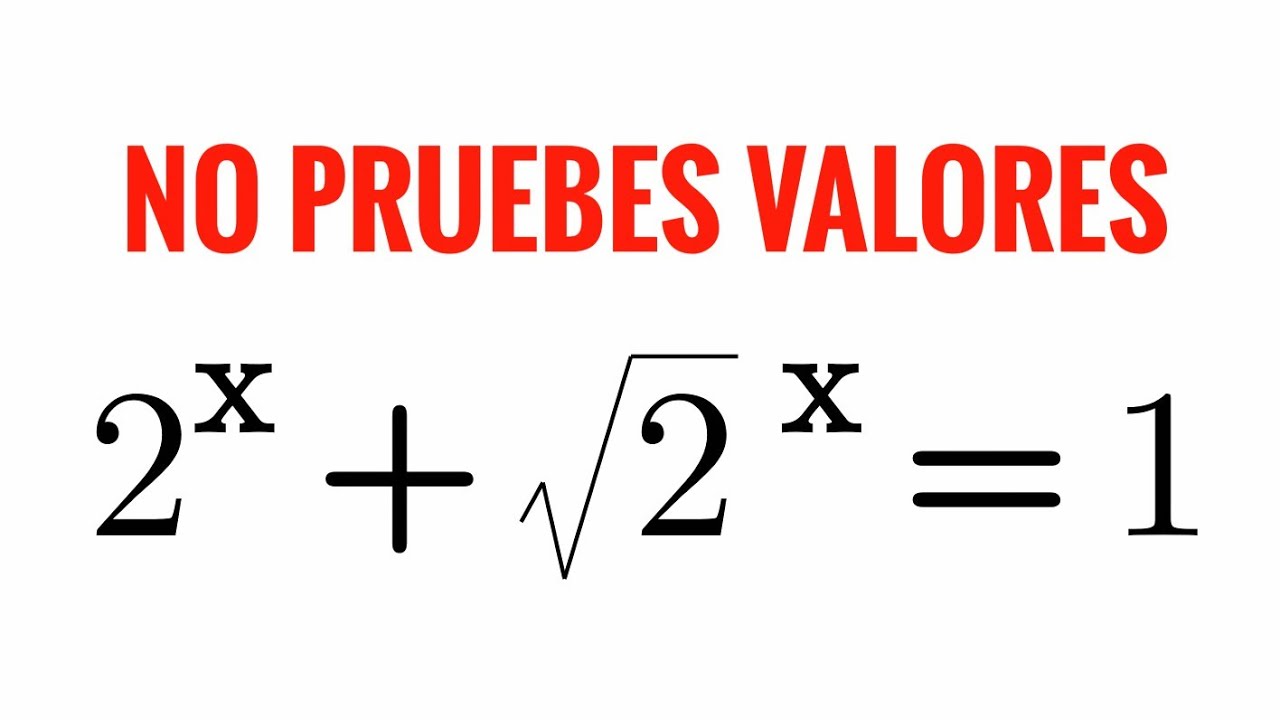 La solución no es un número natural/Es fácil resolverlo con Logaritmos