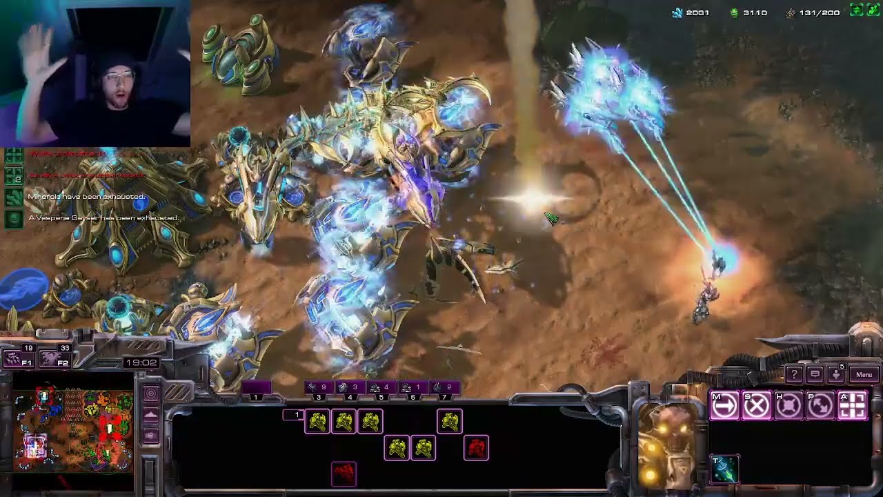 Terran lucky Ghost nuke on Skytoss army | Starcraft 2 #starcraft2