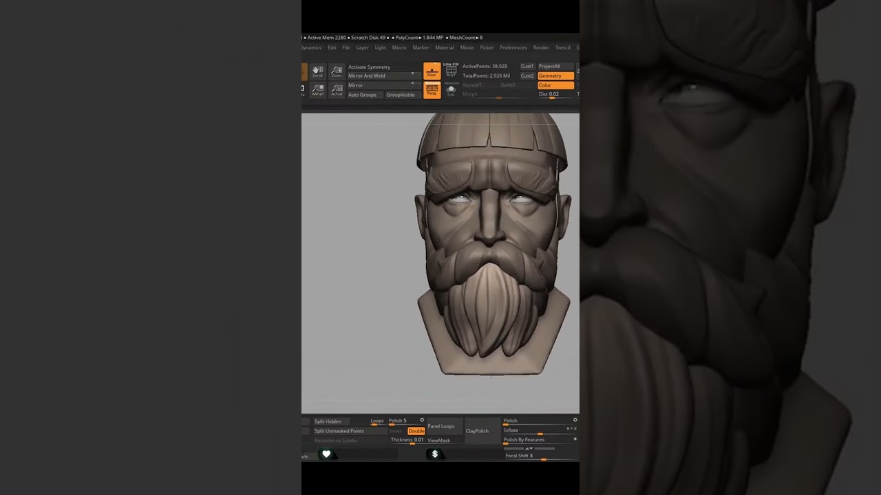 Стилизованная борода в 