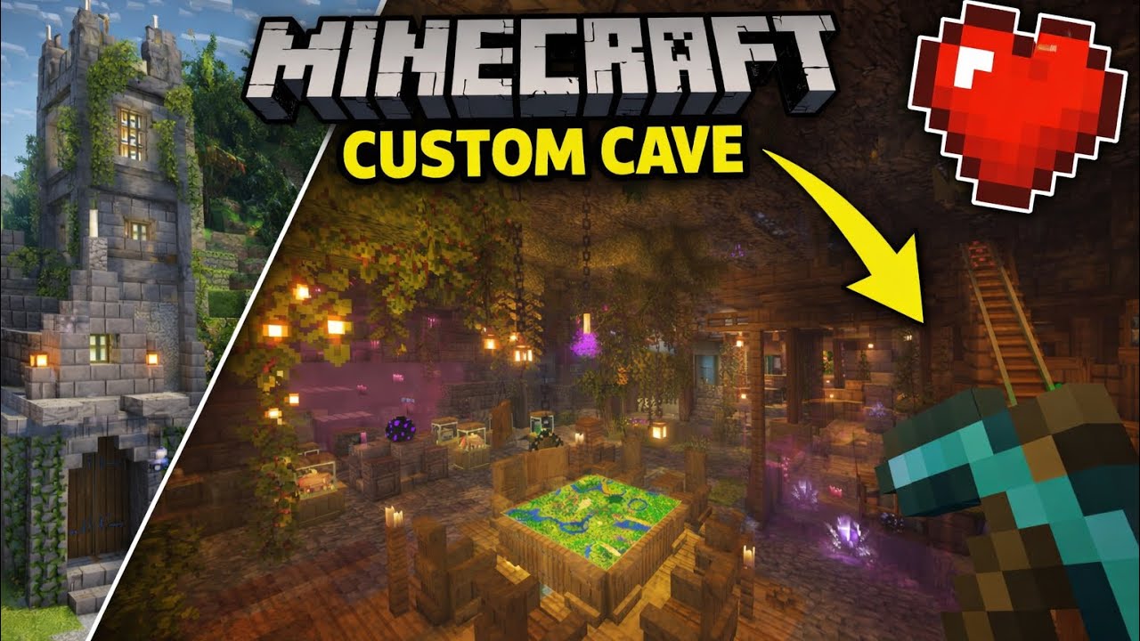 I Built a Secret MULTI-SPAWNER Cave Base in Minecraft!