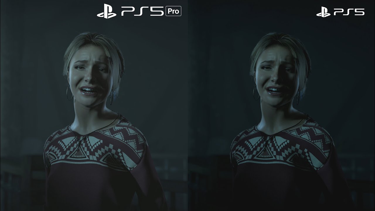 PS5 Pro Game Boost Enhanced Image Quality vs PS5 Comparison: Until Dawn (PS4) [4K60HD]