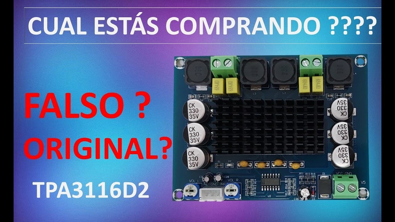 Te están estafando ! Amplificador TPA3116D2