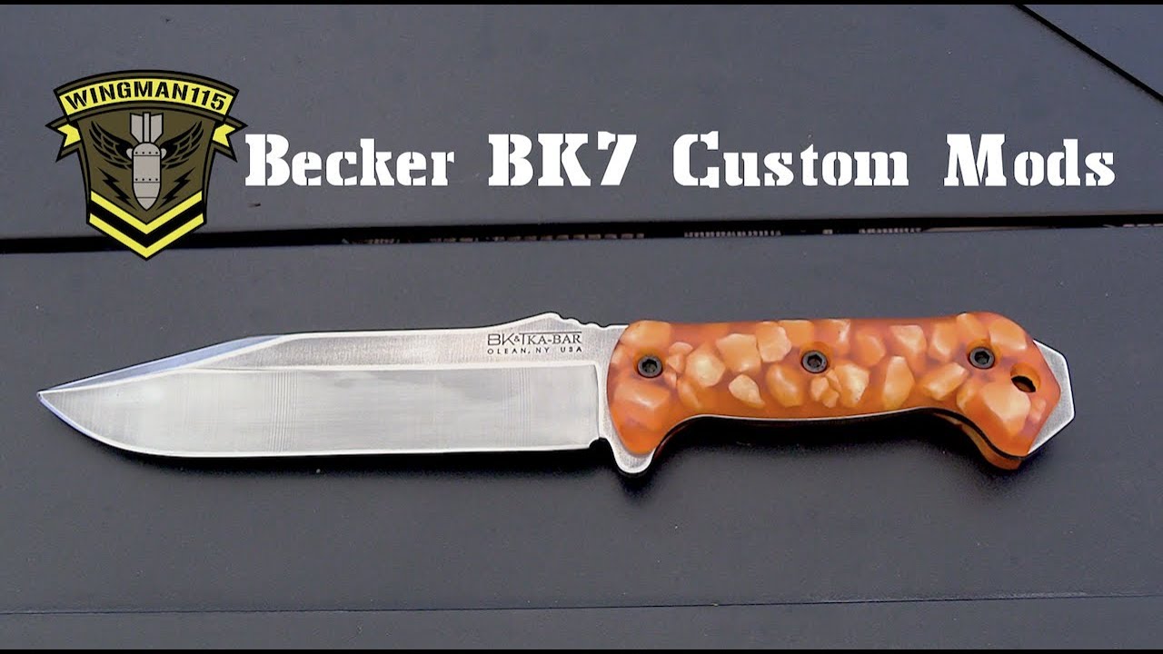 Ka-Bar Becker BK7 Mods - Customizing To Make It Your Own